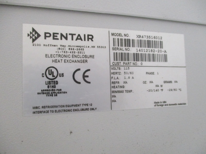 PENTAIR XR473516012 115V 1.8A NSMP