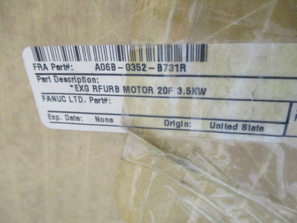 FANUC A06B-0352-B731R 141V 20A NSMP