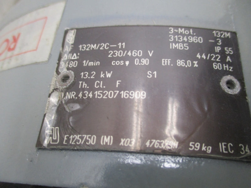 BECKER AF132M/2C-11 230/460V 44/22A NSNP