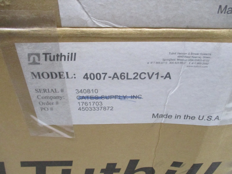TUTHILL 4007-A6L2CV1-A NSMP