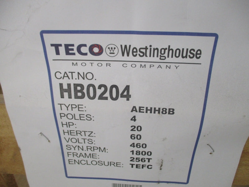 WESTINGHOUSE HB0204 20HP 460V 23A NSMP