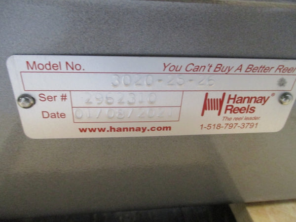 HANNAY REELS 3020-25-26 NSMP