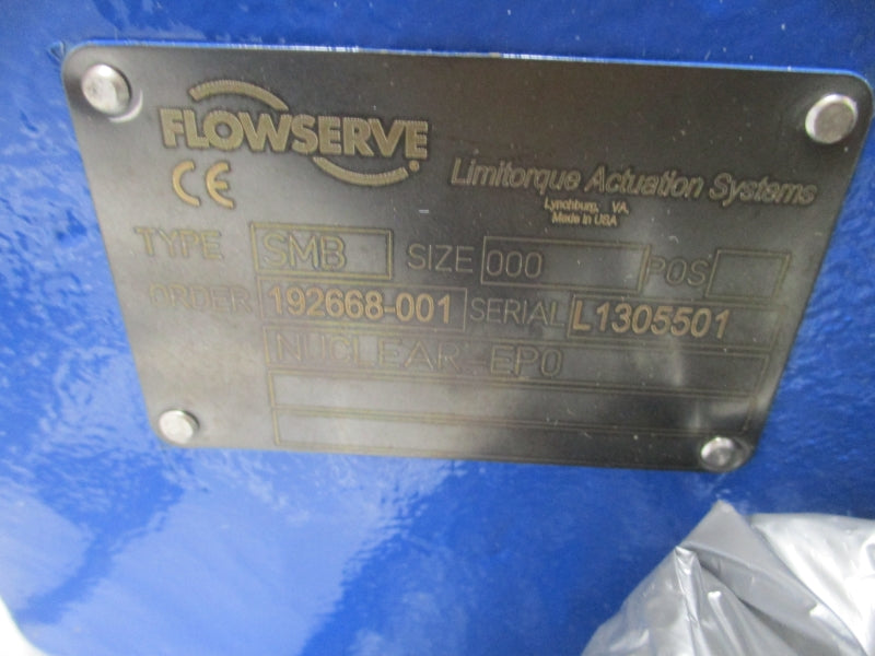 LIMITORQUE FLOWSERVE SMB-000 A14-A0000-0145 230/460V 1.8/.90A NSMP