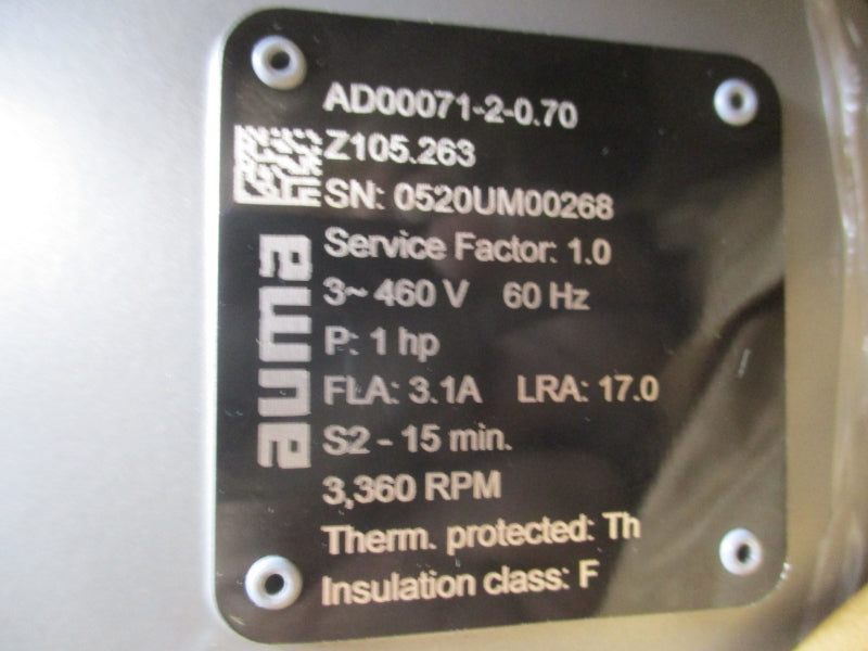 AUMA GS125.3-FA25 Z105.263 460V 3.1A NSMP