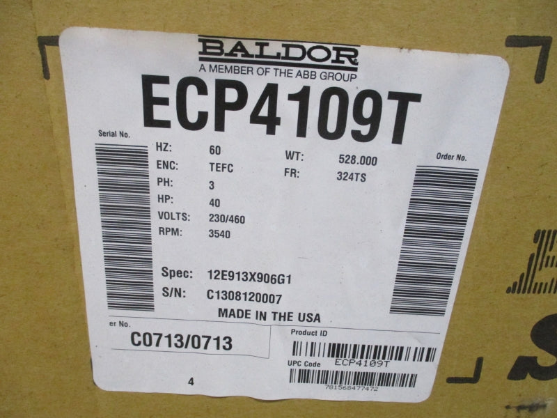 BALDOR ECP4109T 230/460V 90/45A NSMP