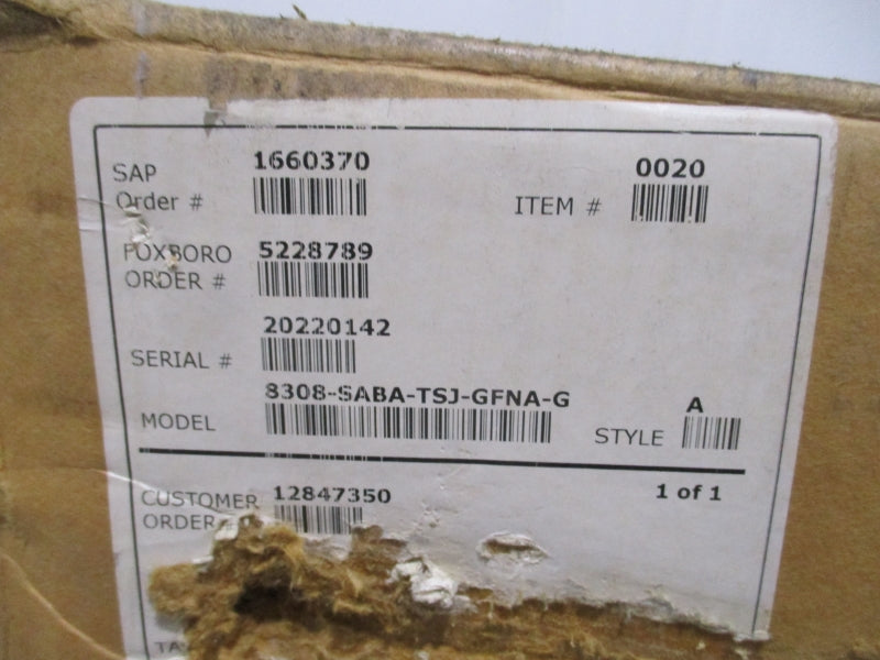 FOXBORO 8308-SABA-TSJ-GFNA-G 240PSI NSMP