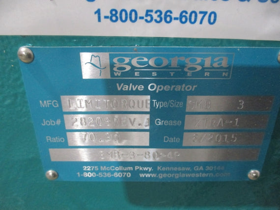 LIMITORQUE SMB-3-80-4P 6605483 460V 10.6A UNMP