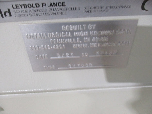 LEYBOLD SV300B960702 REBUILT 240/415V 21.1/12.2A UNMP