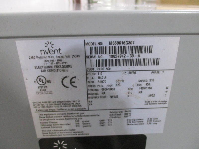 HOFFMAN M360616G307 115V 10A 150-475PSI NSMP