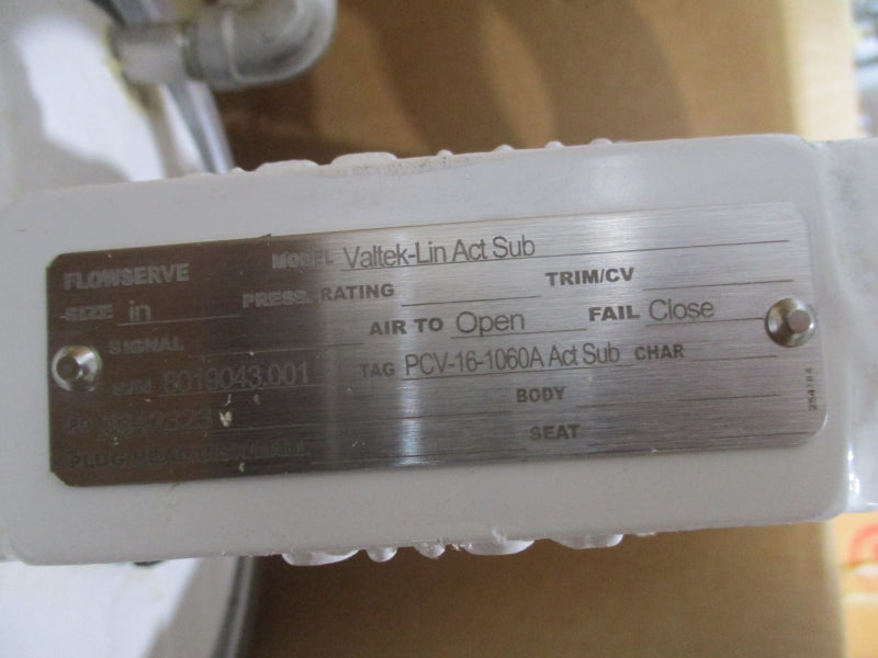FLOWSERVE PCV-16-1060AACTSUB VALTEK-LINACTSUB NSMP