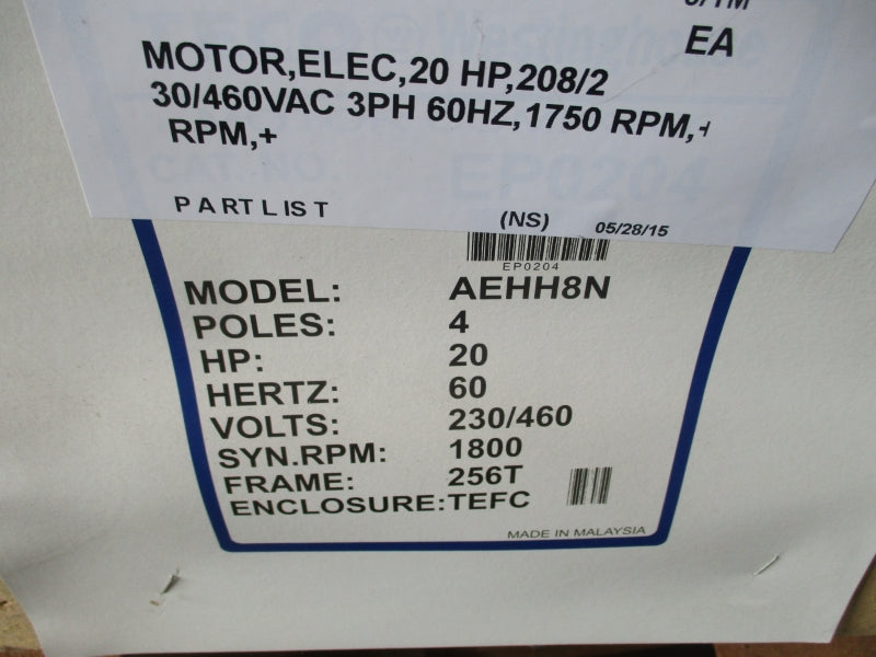 WESTINGHOUSE EP0204 230/460V, 460/230A NSMP