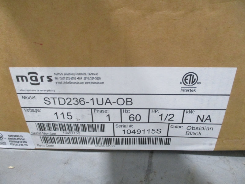 MARS LPV236-1UA-OB 115V 2.4A NSMP