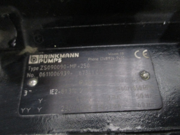 BRINNKMANN PUMPS ZS090090-MF+250 230/460V 3.8A UNMP