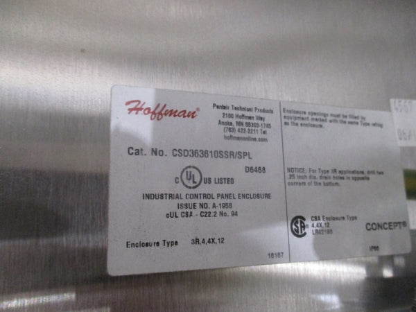 HOFFMAN D6468 CSD363610SSR W/CWHPTO/AG NSMP