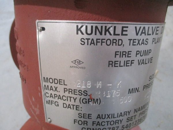 KUNKLE VALVE 228H-K01-MS 175PSI NSNP