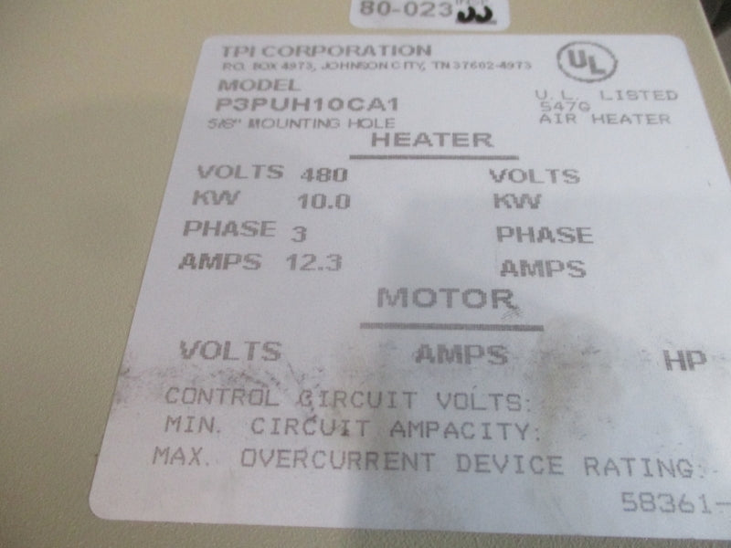 TPI P3PUH10CA1 480V 12.3A NSMP
