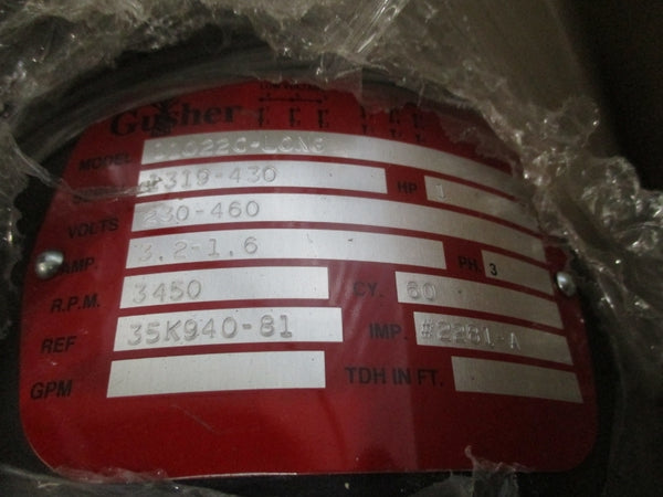 GUSHER Z300074 11022C-LONG 230/460V 3.2-1.6A NSMP