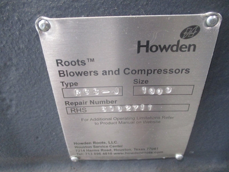ROOTS DRESSER 1009 RGS-J-V-Y-PL-71 25.350PSI NSNP