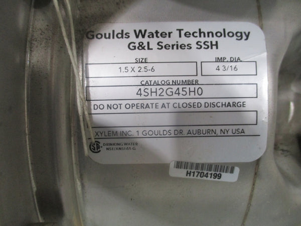 GOULDS 4SH2G45H0 230/460V 5/2.5A 1.5X2.5-6 NSNP