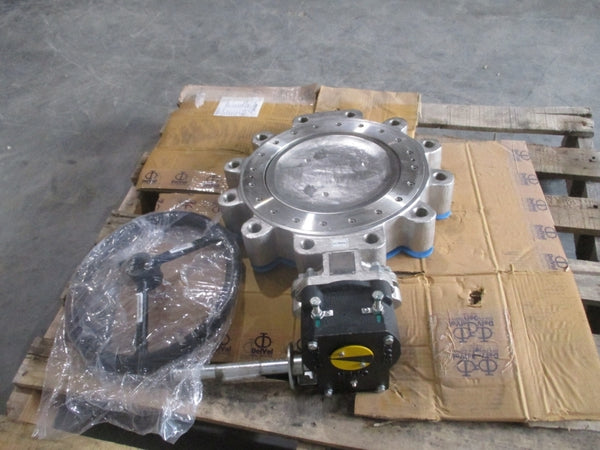 DELVAL FLOW CONTROLS STAINLESS BUTTERFLY VALVE 45100444U5G 170PSI 10" NSNP