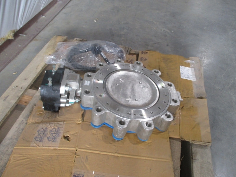 DELVAL FLOW CONTROLS STAINLESS BUTTERFLY VALVE 45100444U5G 170PSI 10" NSNP