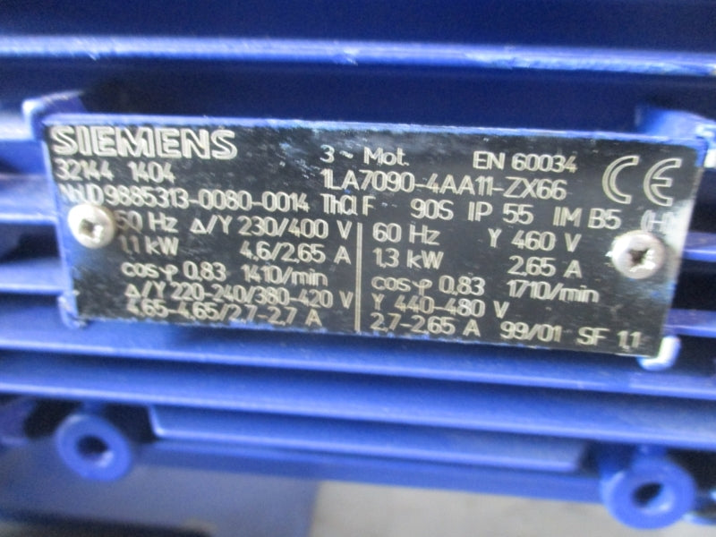 KSB ETABLOC GN 40 160/114.2 460V 2.65A NSNP