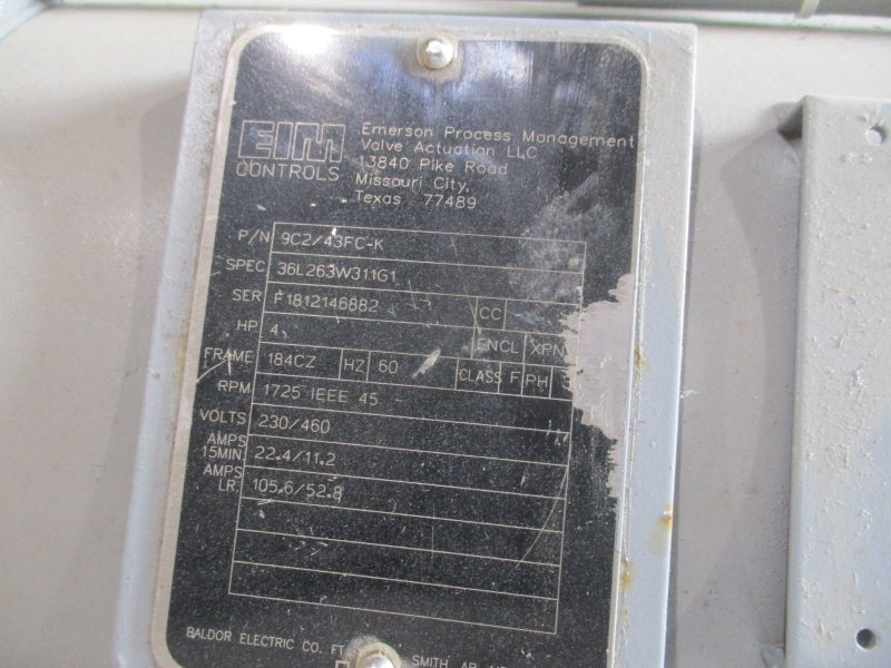 EIM CONTROLS 9C2/43FC-K 230/460V 22.4/11.2A NSNP