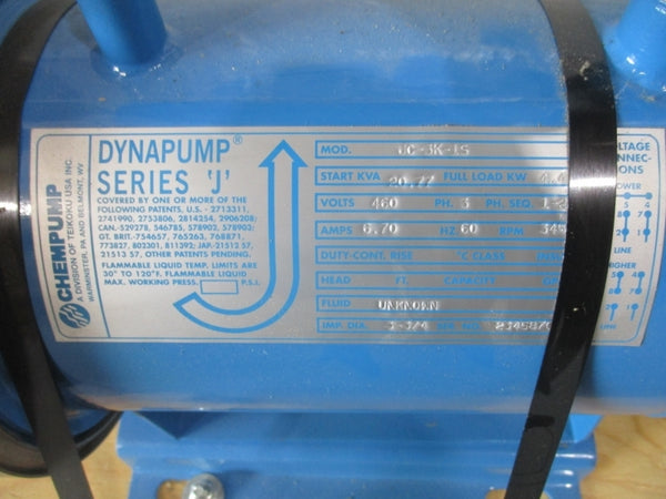 CHEM PUMP JC-3K-1S 460V 6.70A NSNP
