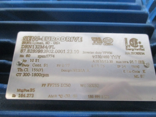 SEW-EURODRIVE DRN132M4/FL 230/460V 26.50/13.30A NSNP