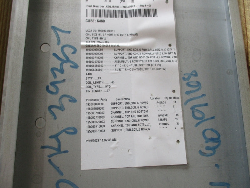 TRANE COL26188-30048047-14627-3 NSNP