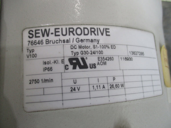 SEW-EURODRIVE FA67/G DRE100L4/TF/V 266/460V 6.90/4.00A NSNP