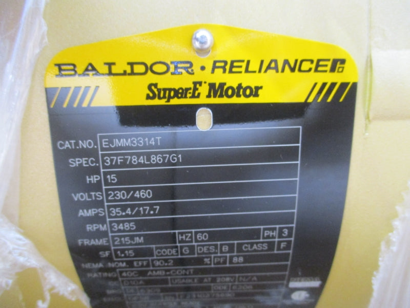BALDOR EJMM3314T 230/460V 35.4/17.7A NSMP