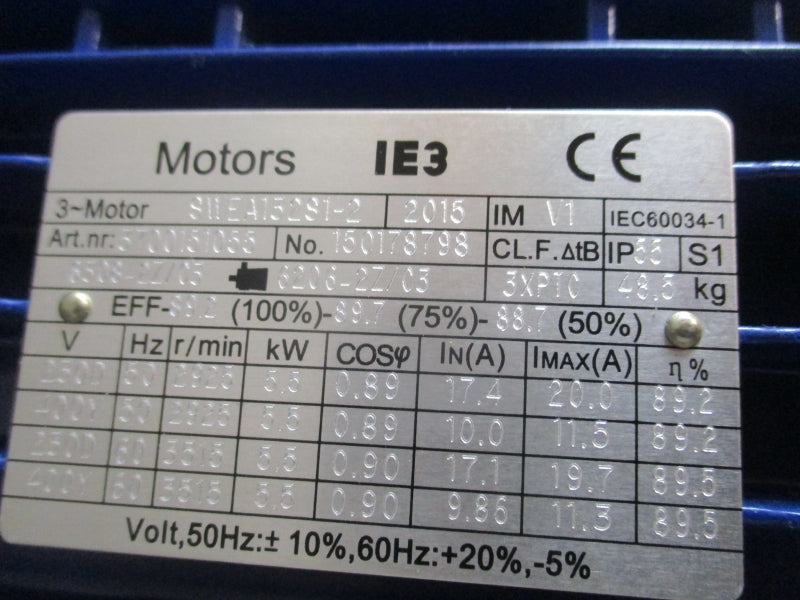 KSB MOVITEC VF 15/3 B 4503927272/ 400Y 9.86A NSNP