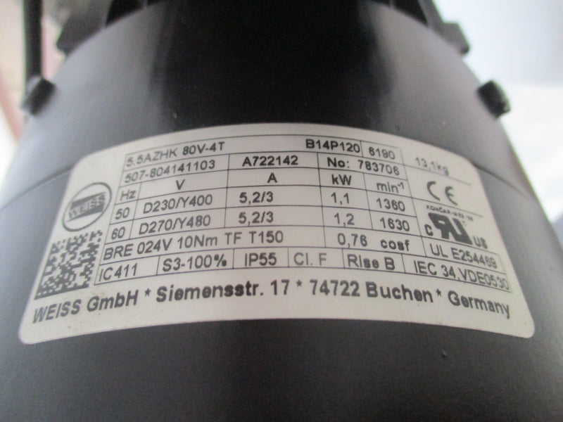 WEISS TC0320T 270/480V 5.2/3A NSNP