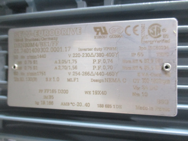 SONZOGNI CAMME SF 100-8C 30T-240/2-D 277/480V 2.70/1.55A NSNP