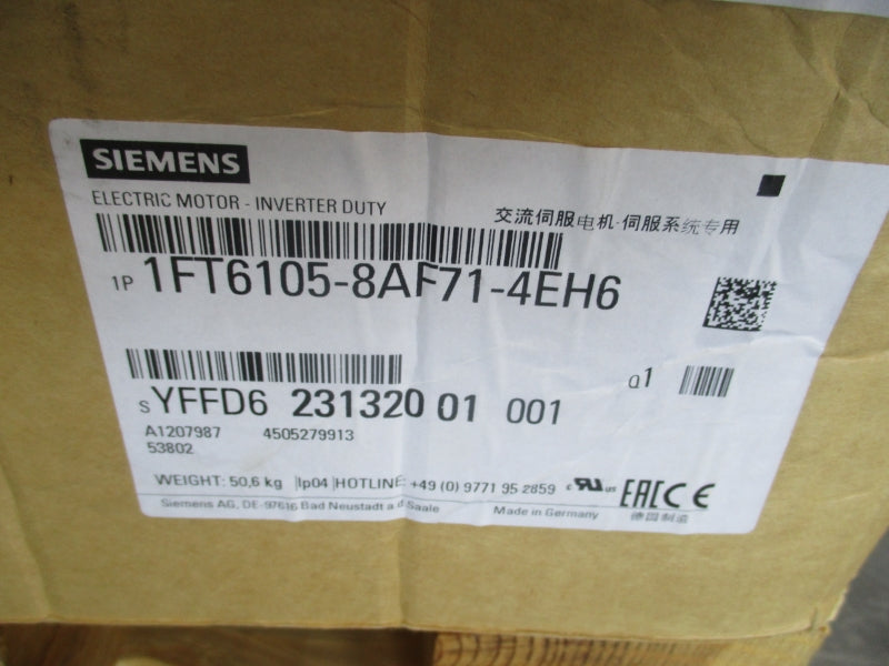 SIEMENS 1FT6105-8AF71-4EH6 NSFS
