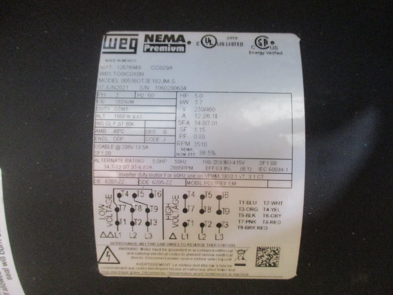 SCOT PUMP 2 X 2 3040K028WPE 230/460V 12.2/6.10A NSMP