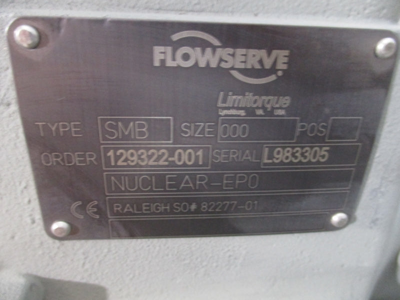 LIMITORQUE SMB 000  2" B9133706-010T4-LR 460V 2.3A NSNP