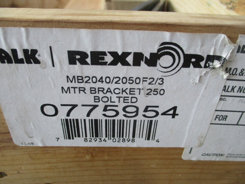REXNORD 0775954 MB2040/2050F2/3 MTR BRACKET NSMP