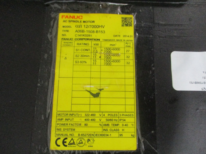 FANUC A06B-1508-B153 400-480V 32A UNMP
