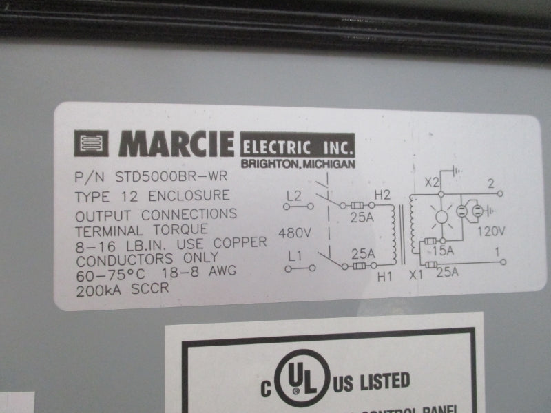 MARCIE ELECTRIC STD5000BR-WR 480V  NSNP