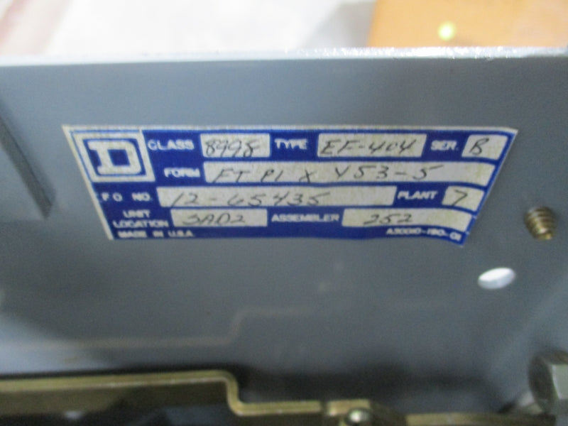 SQUARE D 8998EF-404 SER. B NSMP