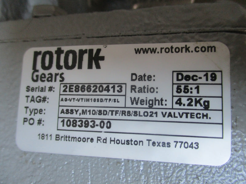 VALV TECHNOLOGIES VTI05DA0NH2BWH0 142PSI NSNP