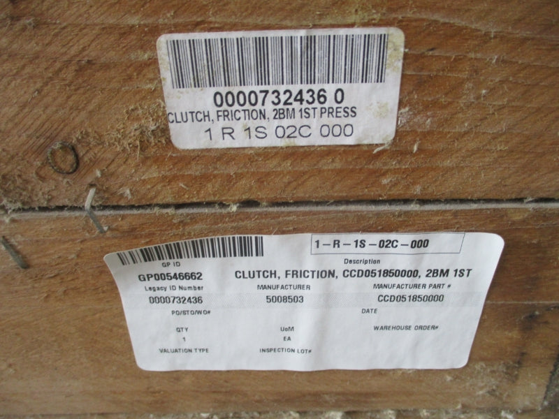 FRICTION CLUTCH 2BM 1ST PRESS CCD051850000 NSNP