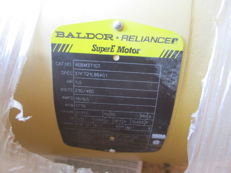 BALDOR VEBM3710T 230/460V 19/9.5A NSMP