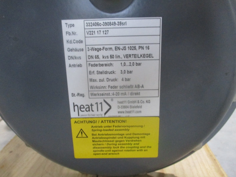 HEAT11 VALVE 332406C-390849-39SRL WITH SIEMENS 6DR5010-0NG00-0AA0 NSNP