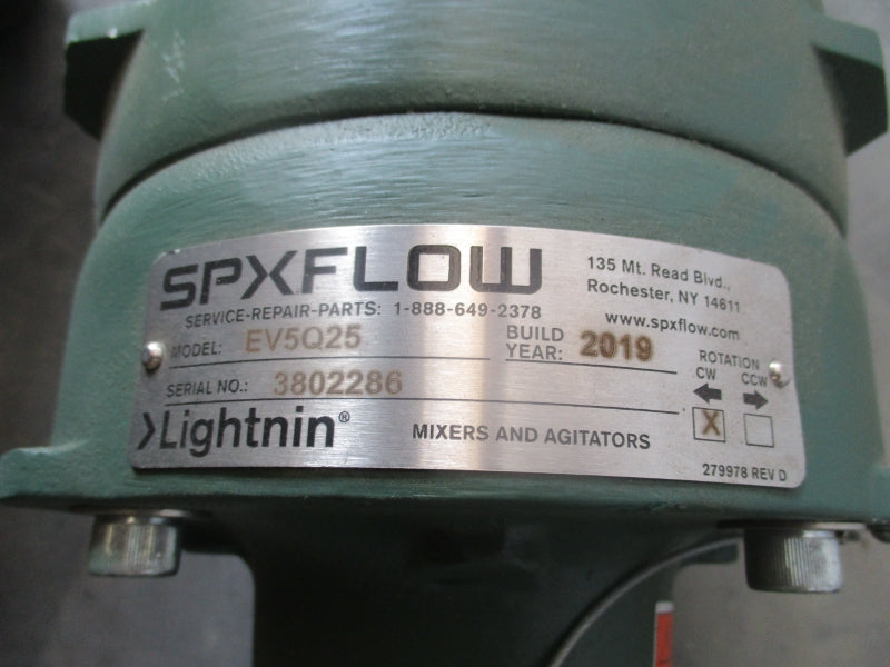 SPXFLOW LIGHTNIN MIXER  EV5Q25 230/460V 1.3/.65A NSNP