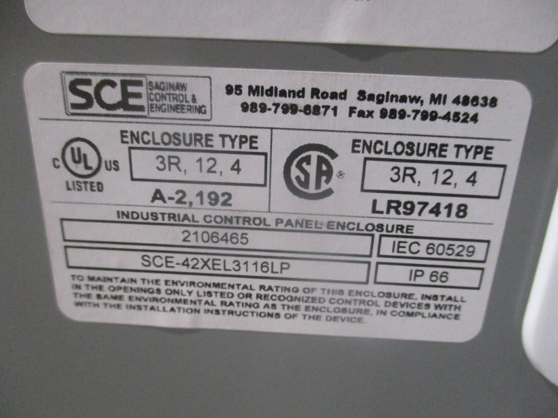 SCE SCE-42XEL3116LP NSNP