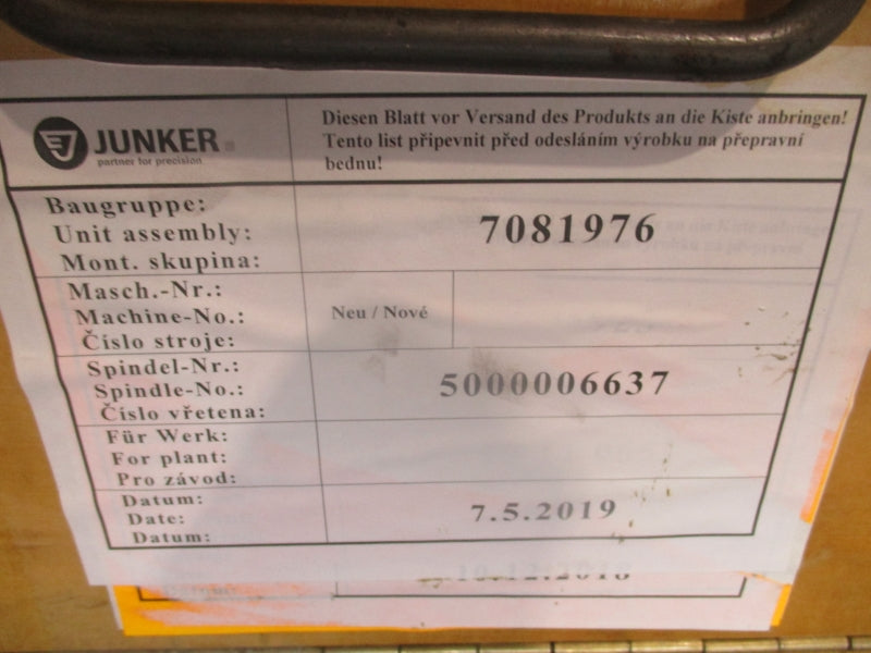 JUNKER TMB0140-100-3RBS-E82-ER NSMP