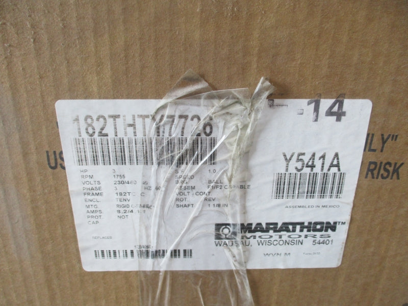 MARATHON WVN182THTY7726AAM 460V 4.1/4.2A NSMP